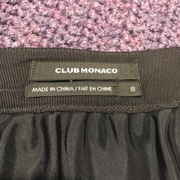 EUC Club Monaco black side zip skirt sz 8 - Picture 4 of 8